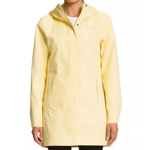 North Face Womens' Woodmont Parka Light Utility Jacket Pale Banana Yellow Small - Picture 2 of 13